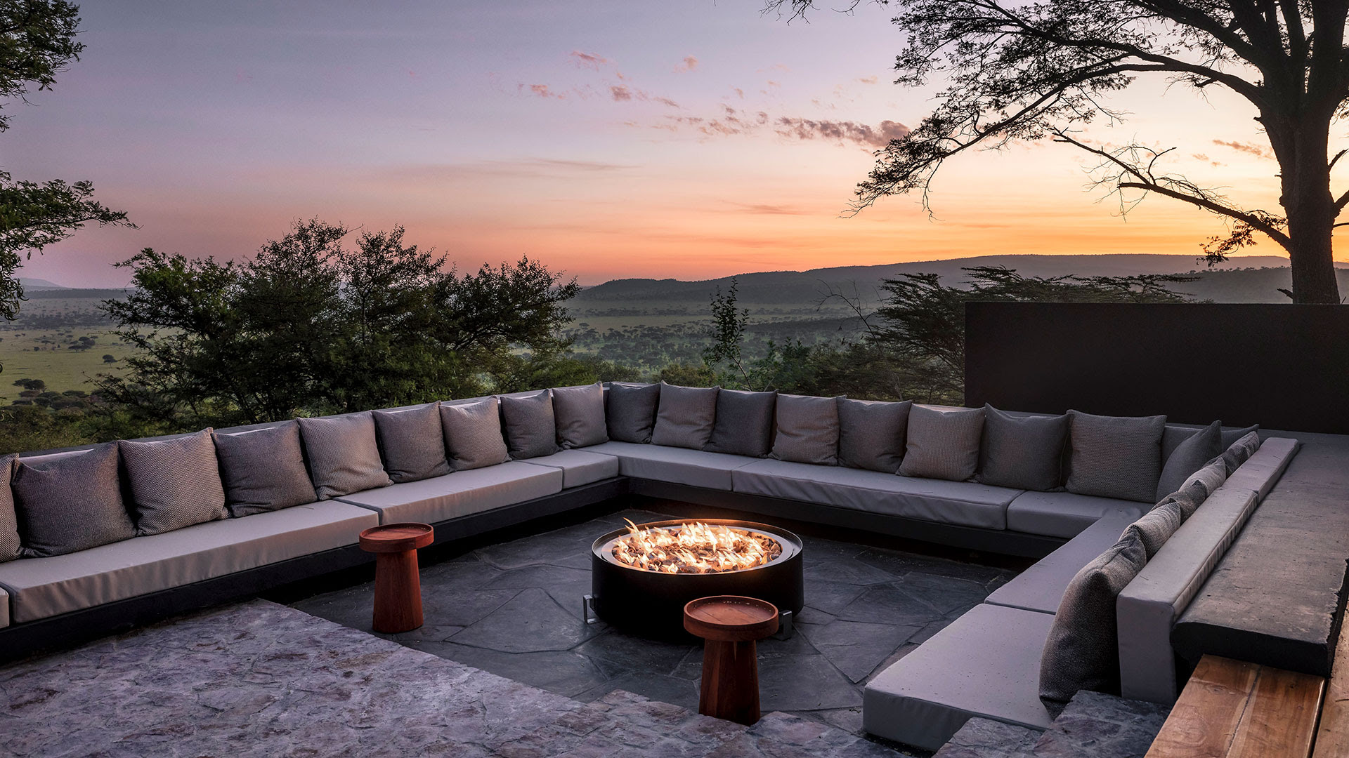 Executive team at luxury Tanzania retreat
